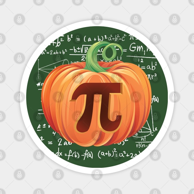 Pumpkin Pi Day Math Halloween Thanksgiving Magnet by Pennelli Studio